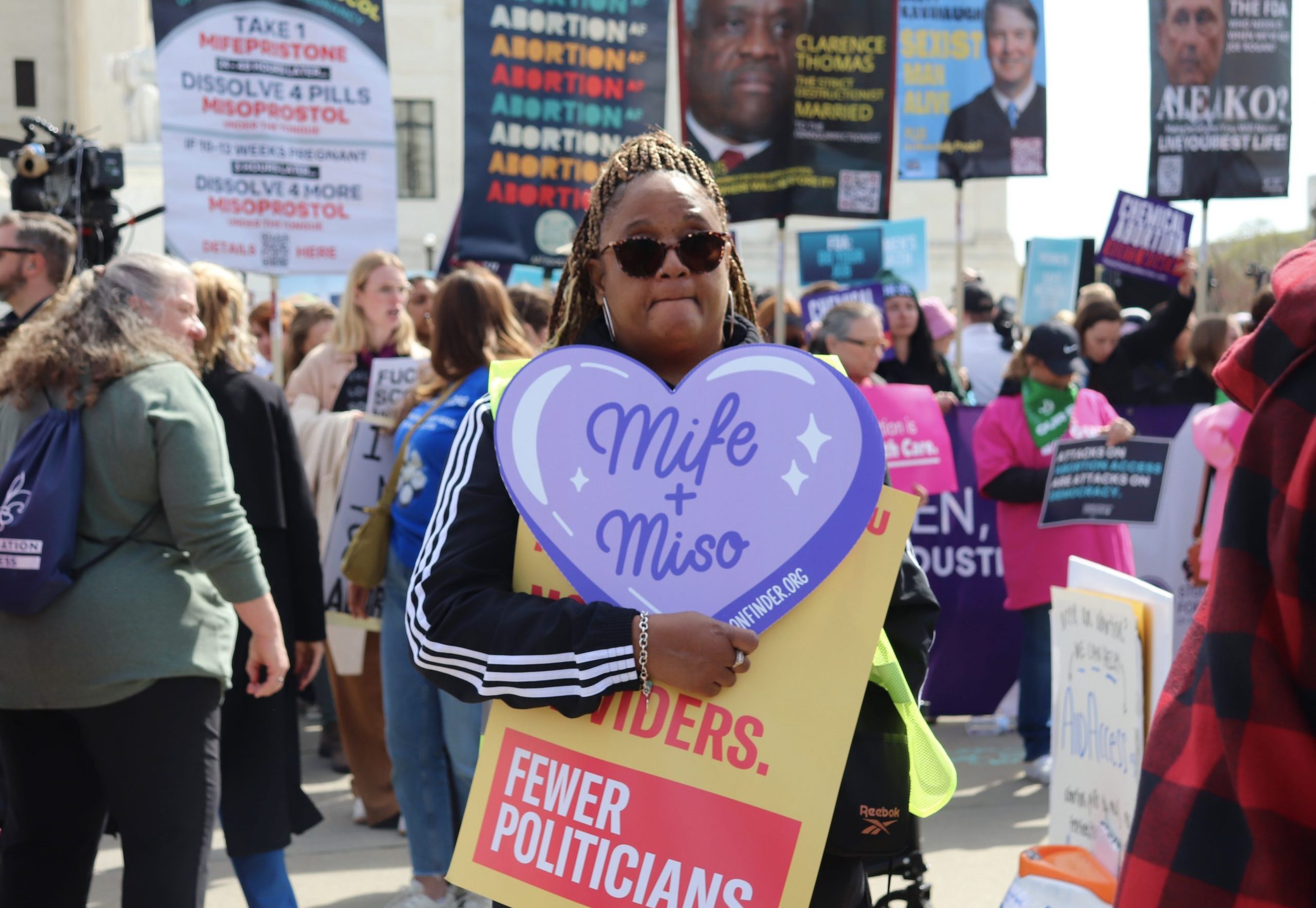 A protestor at the 2024 women's protest in Washington D.C. Photo: Andi Shae Napier